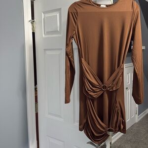 Brown Princess Polly Dress